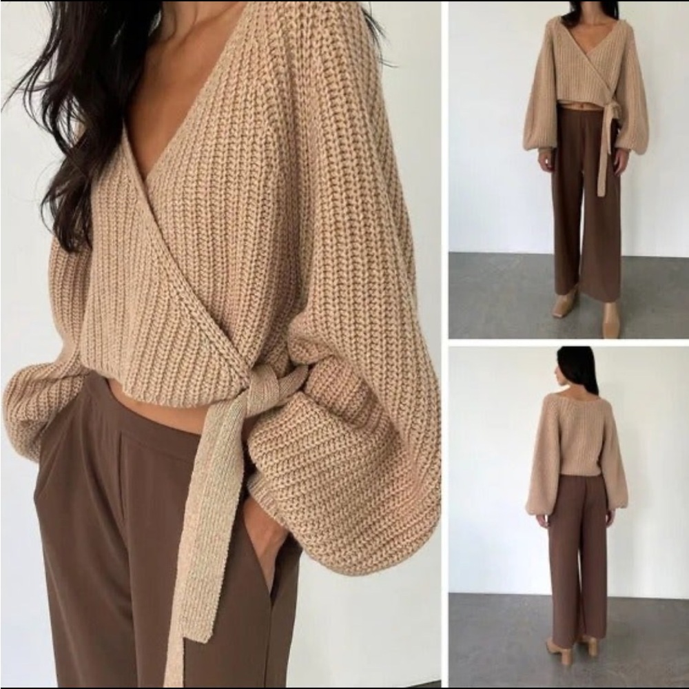 Oak and Fort Camel Brown Sweater Vest